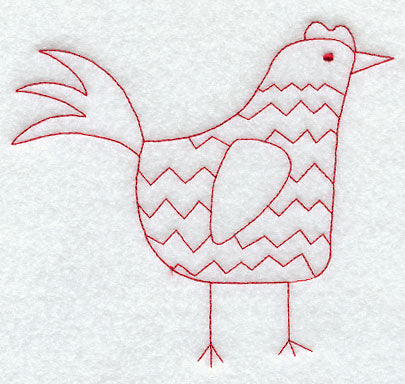 Country Chicken (Redwork)