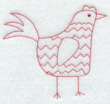 Country Chicken (Redwork)