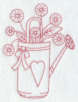 Watering Can (Redwork)