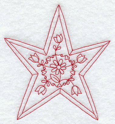 Country Star (Redwork)