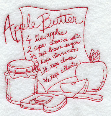 Apple Butter (Redwork)