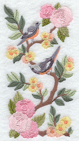 Chinoiserie Daurian Redstarts Panel