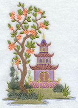Chinoiserie Pagoda Panel