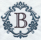 Damask Letter B - 7 inch