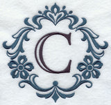 Damask Letter C - 7 inch