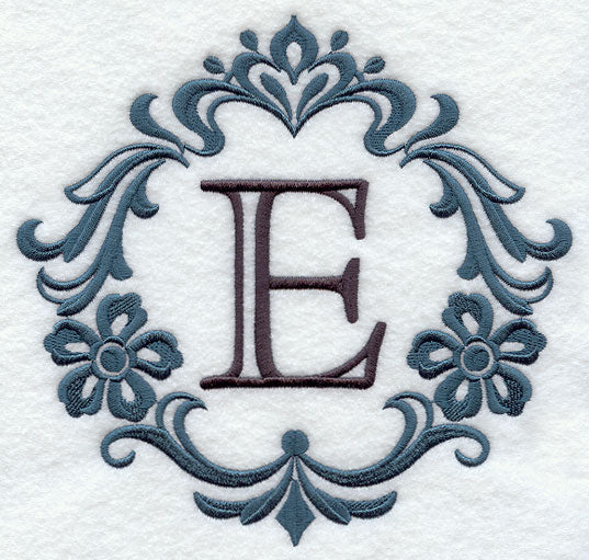 Damask Letter E - 7 inch