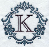 Damask Letter K - 7 Inch