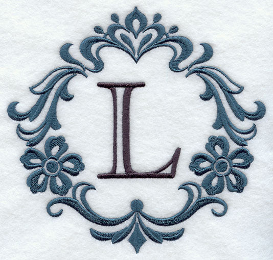 Damask Letter L - 7 Inch
