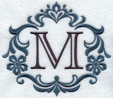 Damask Letter M - 7 Inch