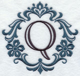 Damask Letter Q - 7 Inch