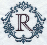 Damask Letter R - 7 Inch