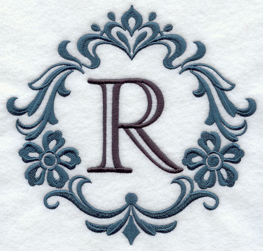 Damask Letter R - 7 Inch