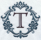 Damask Letter T - 7 Inch