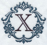 Damask Letter X - 7 Inch
