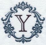 Damask Letter Y - 7 Inch