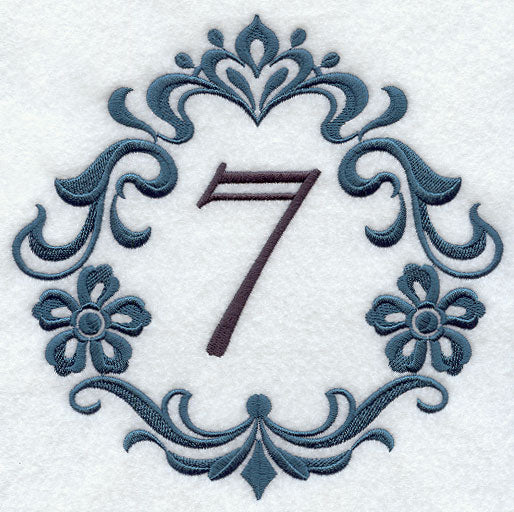 Damask Number 7 - 7 Inch