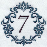 Damask Number 7 - 7 Inch