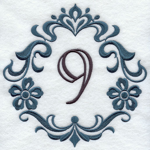 Damask Number 9 - 7 Inch