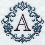Damask Letter A - 7 inch