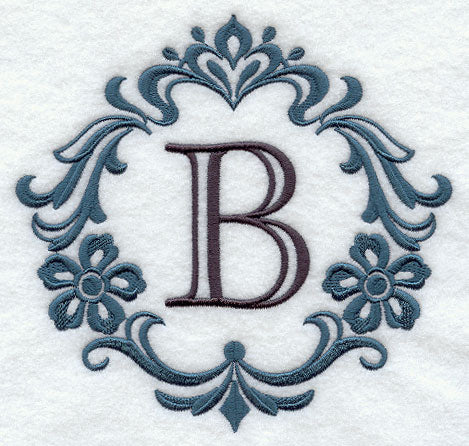 Damask Letter B - 7 inch