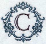 Damask Letter C - 7 inch