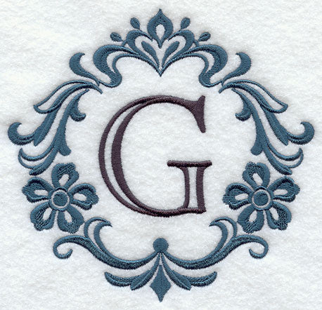 Damask Letter G - 7 inch