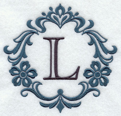 Damask Letter L - 7 Inch