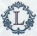 Damask Letter L - 7 Inch