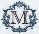 Damask Letter M - 7 Inch