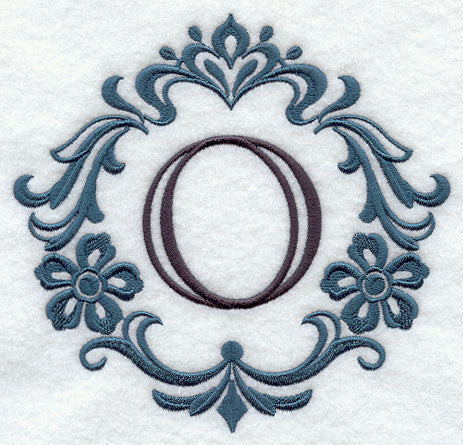 Damask Letter O - 7 Inch