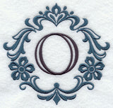 Damask Letter O - 7 Inch