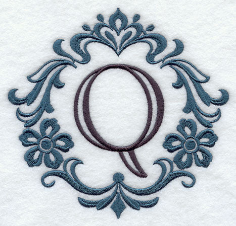 Damask Letter Q - 7 Inch