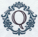 Damask Letter Q - 7 Inch