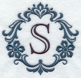 Damask Letter S - 7 Inch