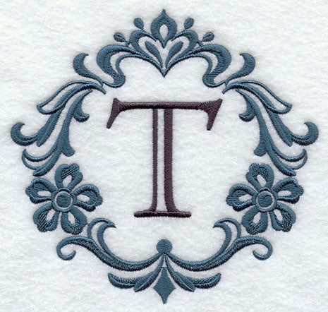 Damask Letter T - 7 Inch