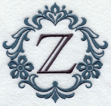 Damask Letter Z - 7 Inch