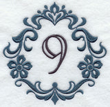 Damask Number 9 - 7 Inch