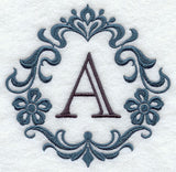 Damask Letter A - 7 inch