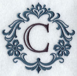 Damask Letter C - 7 inch