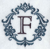 Damask Letter F - 7 inch