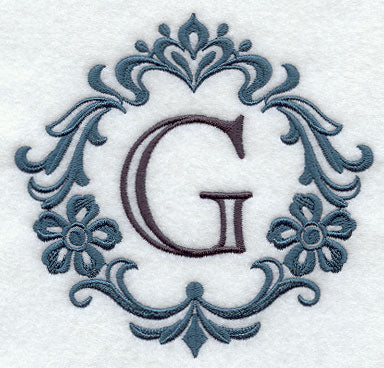 Damask Letter G - 7 inch