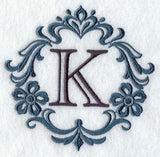 Damask Letter K - 7 Inch