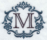 Damask Letter M - 7 Inch