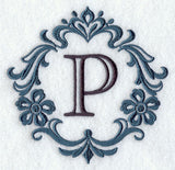 Damask Letter P - 7 Inch