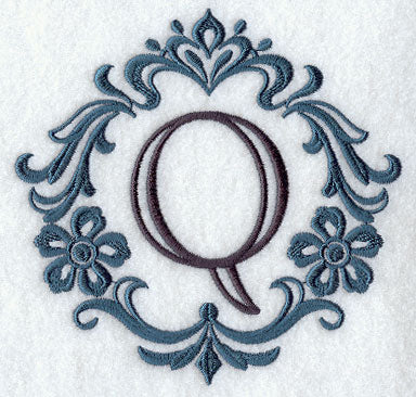 Damask Letter Q - 7 Inch