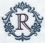 Damask Letter R - 7 Inch