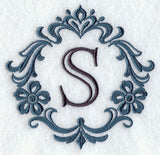 Damask Letter S - 7 Inch