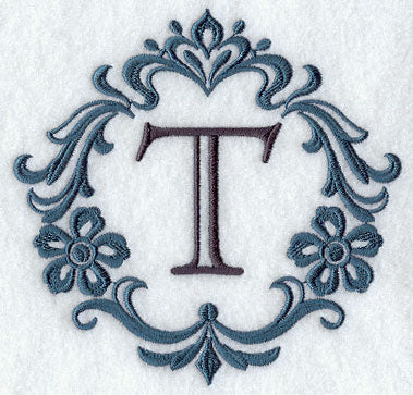 Damask Letter T - 7 Inch