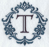 Damask Letter T - 7 Inch