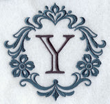 Damask Letter Y - 7 Inch
